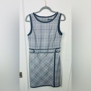 Tommy Hilfiger Navy and Gray Plaid Dress